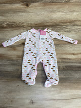 NEW Sweet & Soft Heart Print Sleeper White sz Preemie