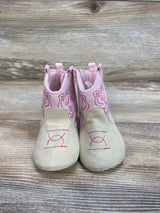 Stepping Stones Western Crib Booties Pink sz 9-12m