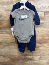 NEW Nike 3pc Jacket, Bodysuit, & Pants Set Navy sz 6m