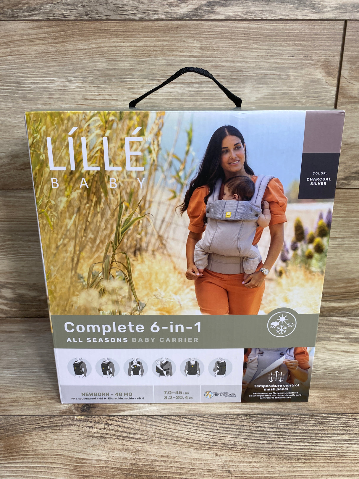 NEW LILLEbaby Complete All Season Baby Carrier in Charcoal