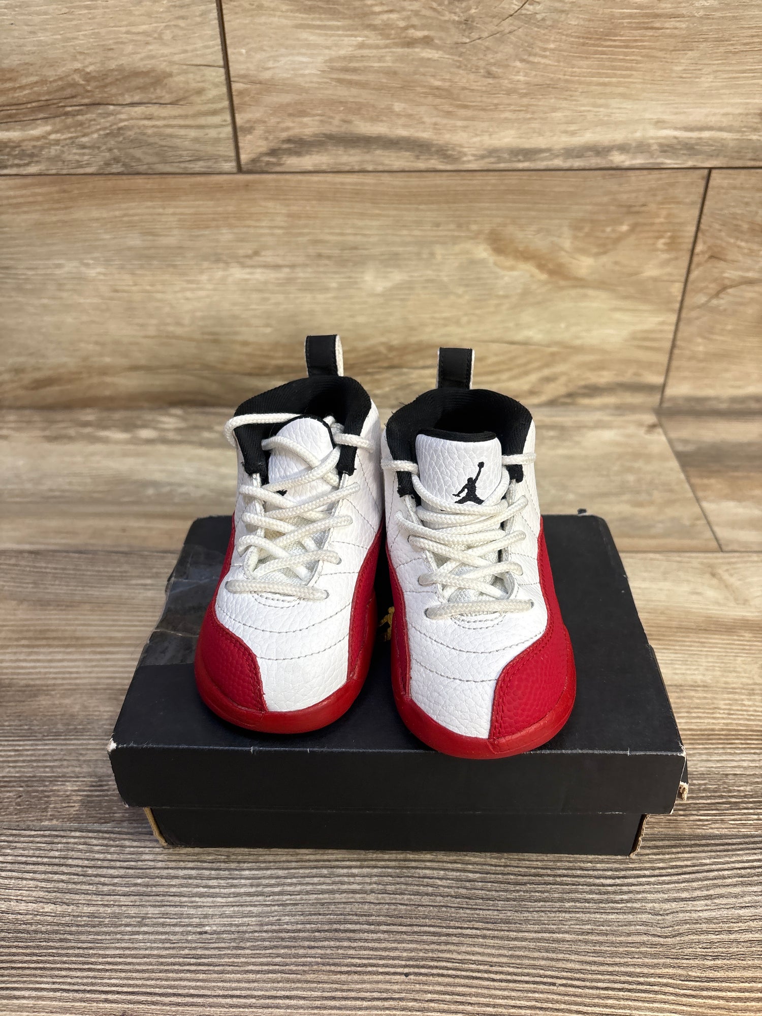 Air Jordan 12 Retro TD 'Cherry' Sneakers sz 7c