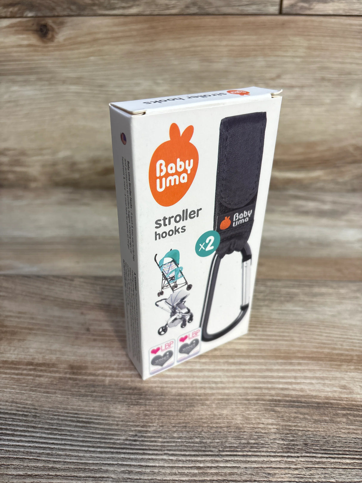 Baby Uma 2pk Stroller Hooks, Black - Me n Mommy To Be