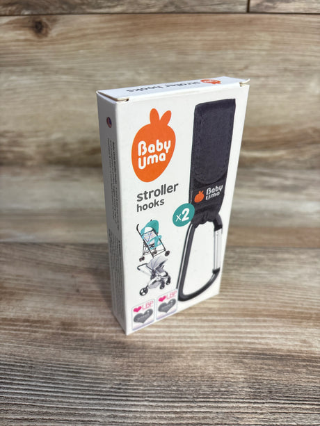 Baby Uma 2pk Stroller Hooks, Black - Me n Mommy To Be