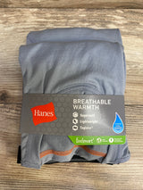 NEW Hanes Boys Tagless Crew & Pant Set Grey Sz L (14/16)