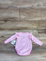 NEW Rugged Bear Grown With Love Long Sleeve Bodysuit Pink sz 6-9m