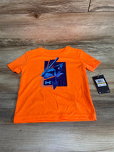 NEW Under Armour Baseball Shirt Orange sz 3T