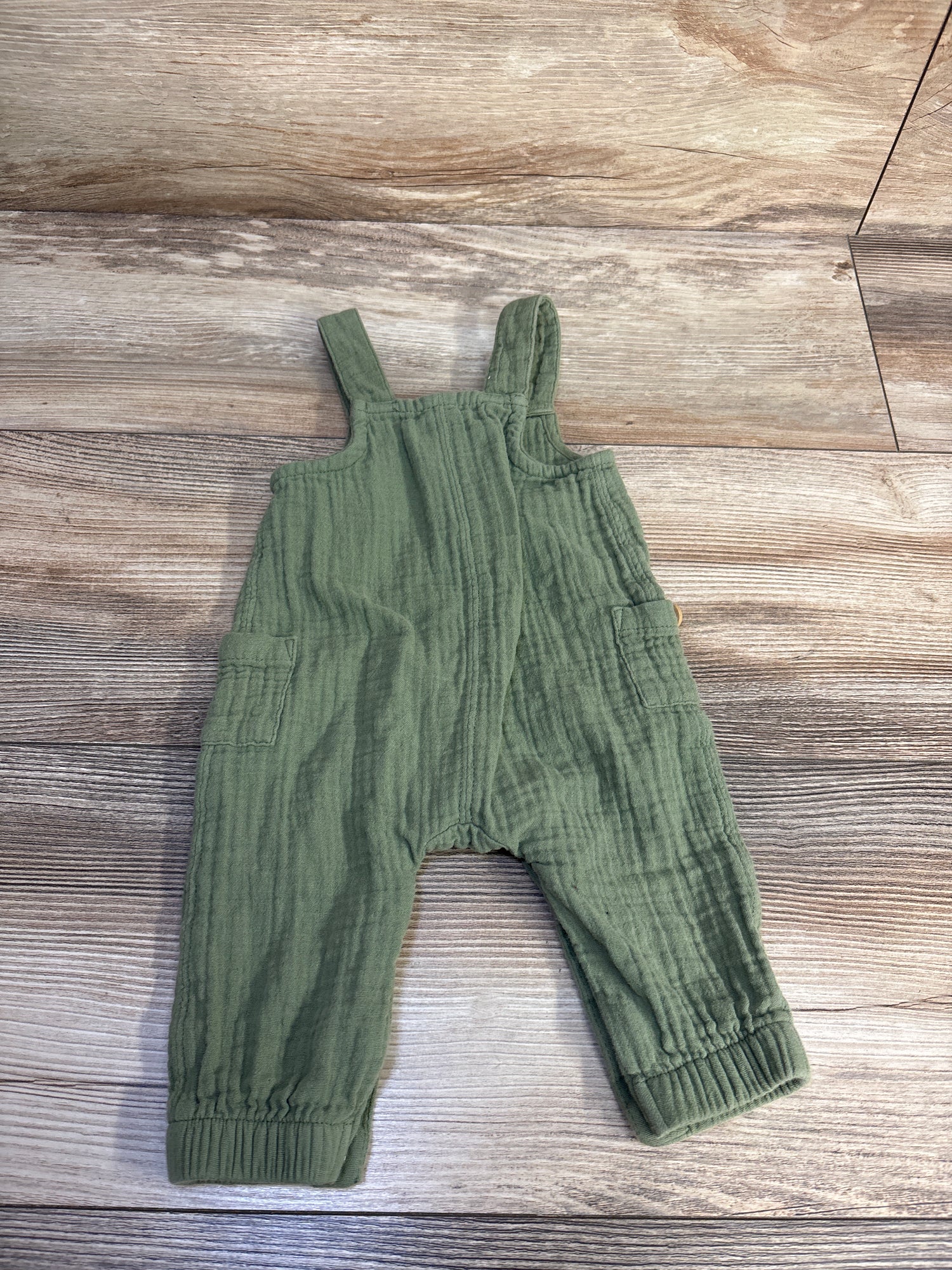 Cat & Jack Gauze Button Jumpsuit Green sz 0-3m