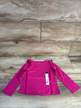 NEW Okie Dokie Ruffle Long Sleeve T-Shirt Catalina Pink sz 3T