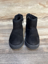 Cat & Jack Pip Shearling Style Boots Black sz 7c