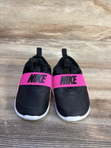 Nike Flex Runner 4 TD 'Black Laser Fuchsia' Sneakers sz 5c