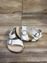 Old Navy Faux-Leather Double-Buckle Sandals White sz 1/2c