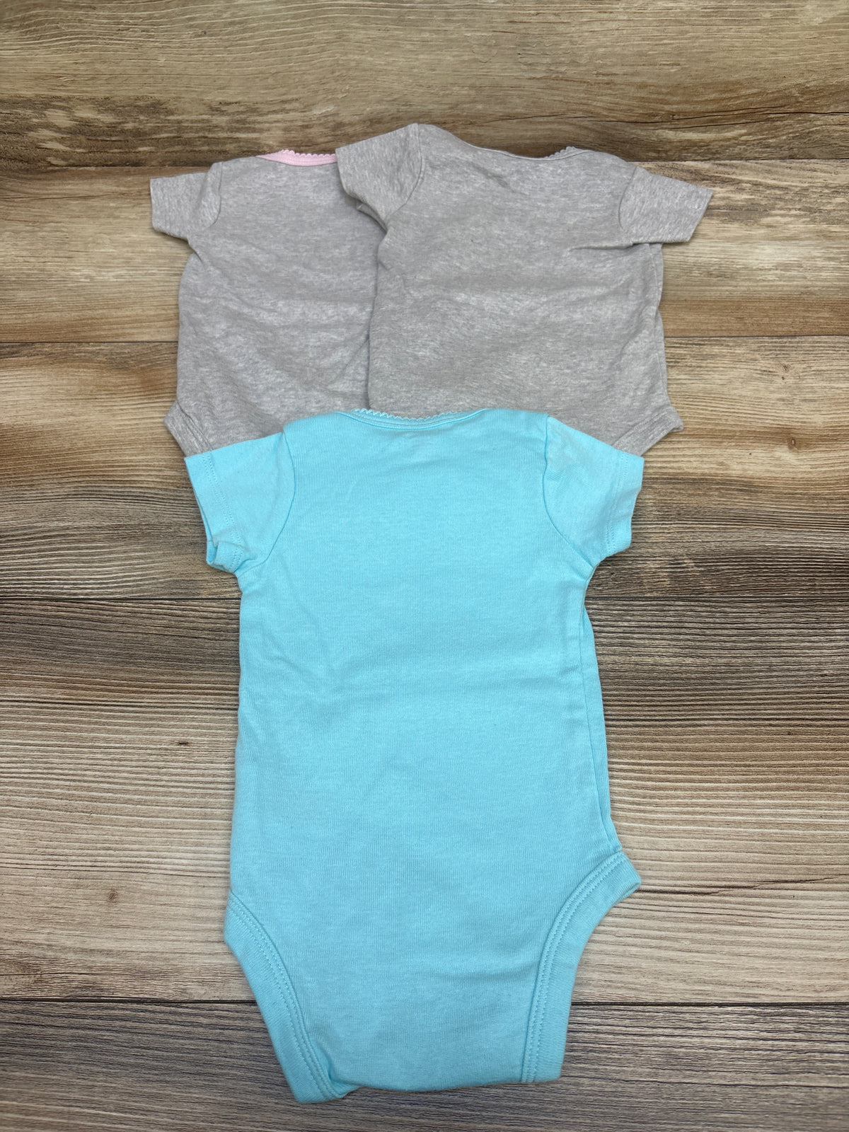 Gerber 3pk Bodysuits Grey sz 0-3m