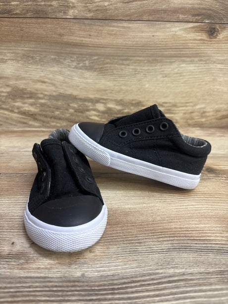 Cat & Jack Dwayne Slip-On Sneakers Black sz 6c - Me n Mommy To Be