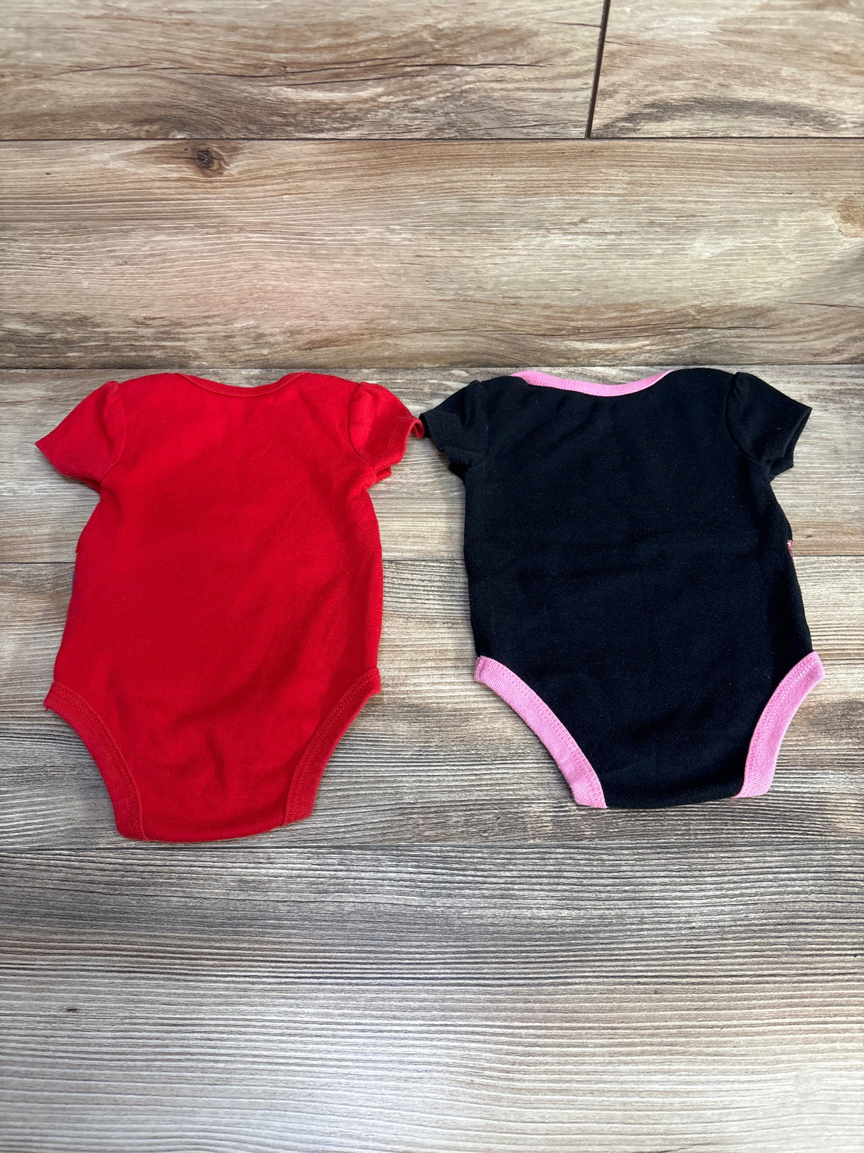 Justice League 2pk Bodysuits Black/Red sz 6-9m - Me n Mommy To Be