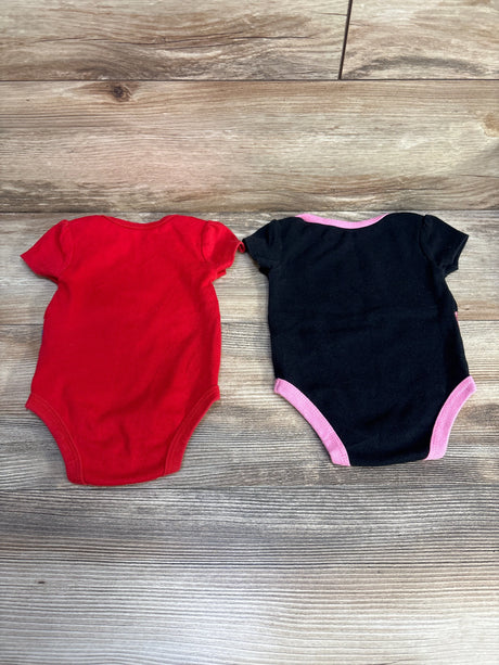 Justice League 2pk Bodysuits Black/Red sz 6-9m - Me n Mommy To Be