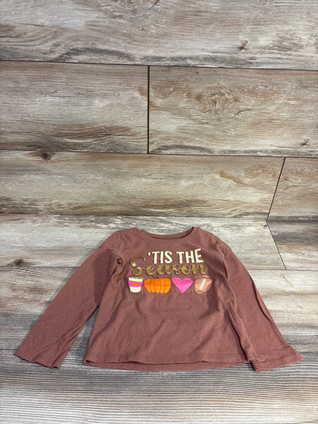 Children's Place 'Tis The Season Shirt Brown sz 3T - Me n Mommy To Be