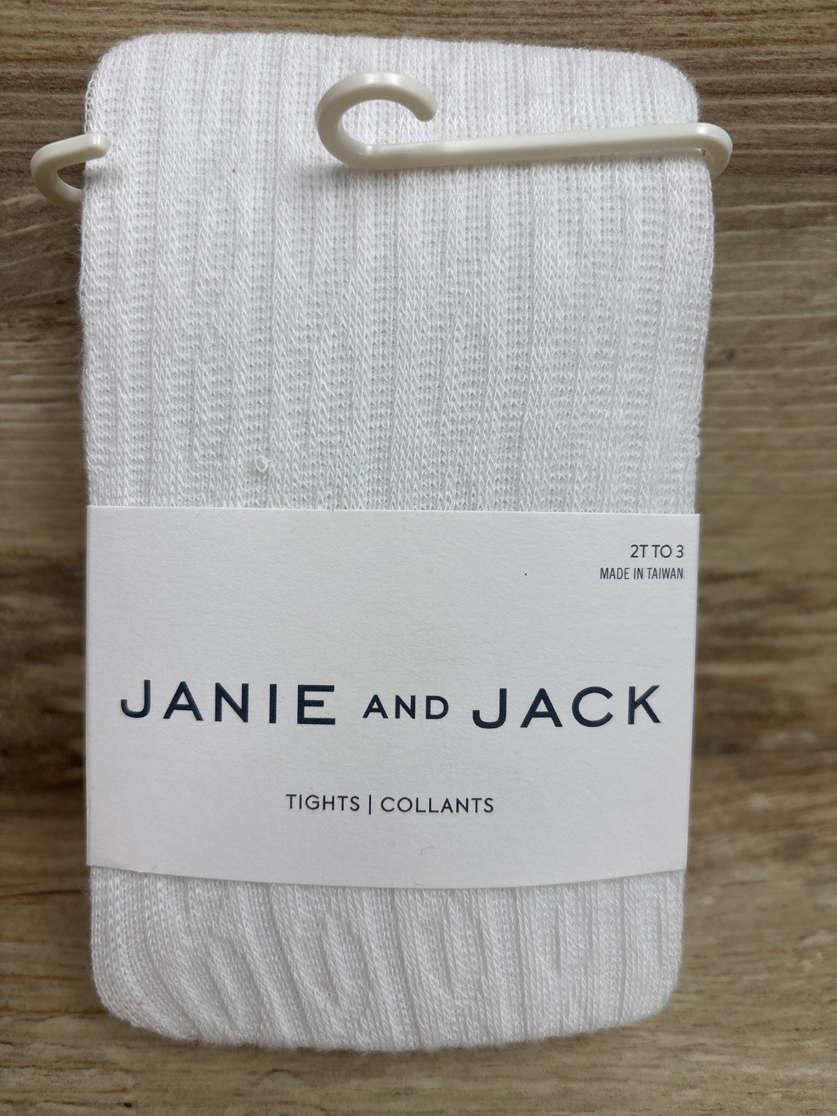 NEW Janie & Jack Knit Tights White sz 2-3T
