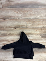 Olive + Scout Sherpa Hooded Sweatshirt Black sz 12-18m