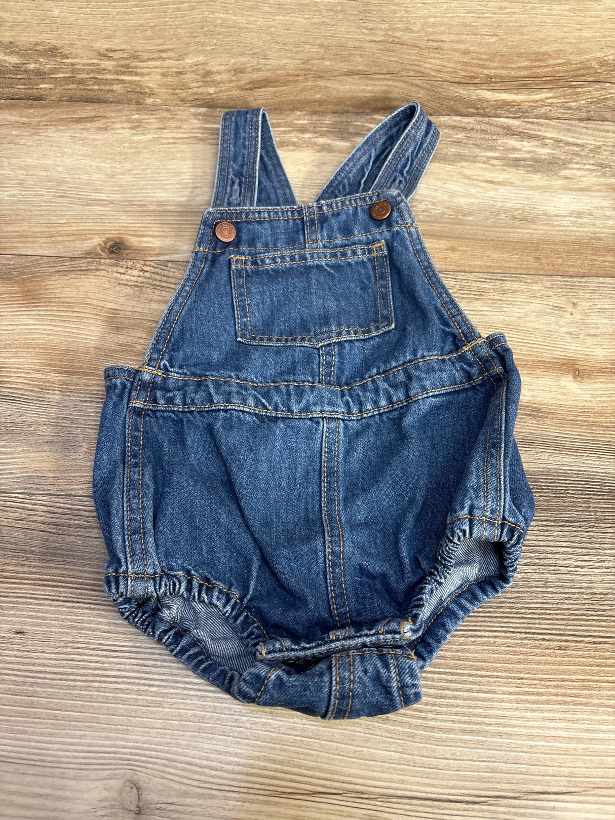 Old Navy Jean Shortall Romper Blue sz 18-24m - Me n Mommy To Be