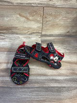 Disney Mickey Mouse Double Strap Sandals Black sz 10c