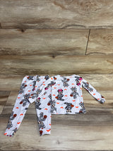 Disney 2pc Minnie Mouse Halloween Pajama Set White sz 2T