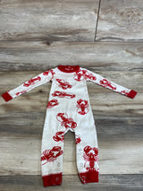 Lazy One Lobster Onesie Flapjack White/Red sz 12m