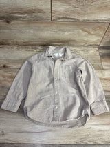 H&M Button Up Shirt Oatmeal sz 5T