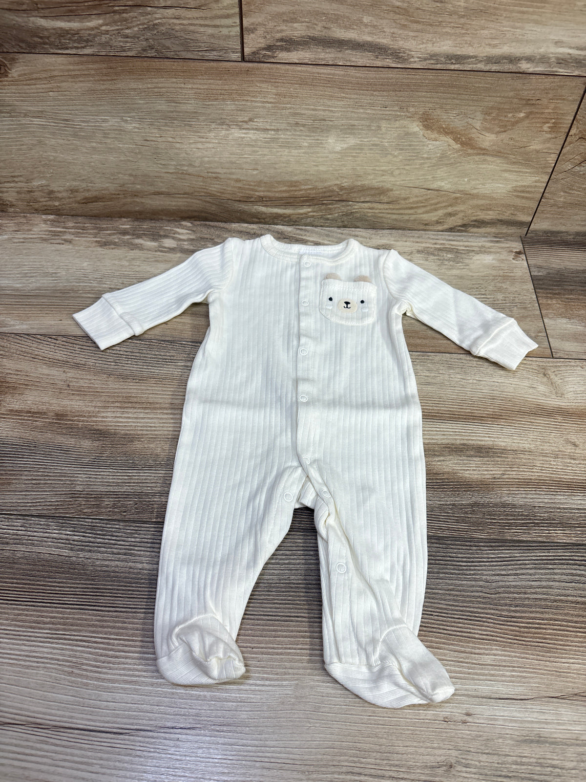 Starting Out Ribbed Snap Sleeper Ivory sz Newborn