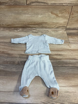 Just One You 2pc Striped Shirt & Bottoms Set White sz Preemie