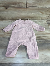 Grayson Collective Muslin Coverall Pink sz 6-9m