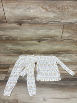 Just One You PurelySoft 2pc Holiday Pajama Set White sz 18m