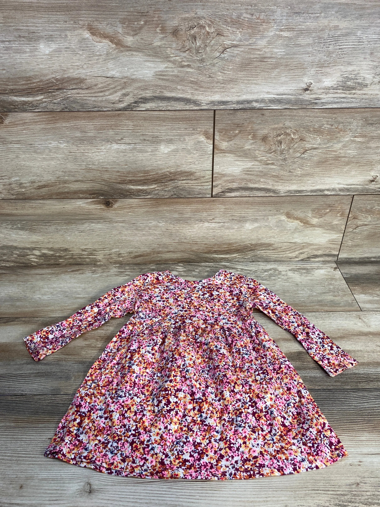 Old Navy Floral Long Sleeve Dress Pink sz 2T