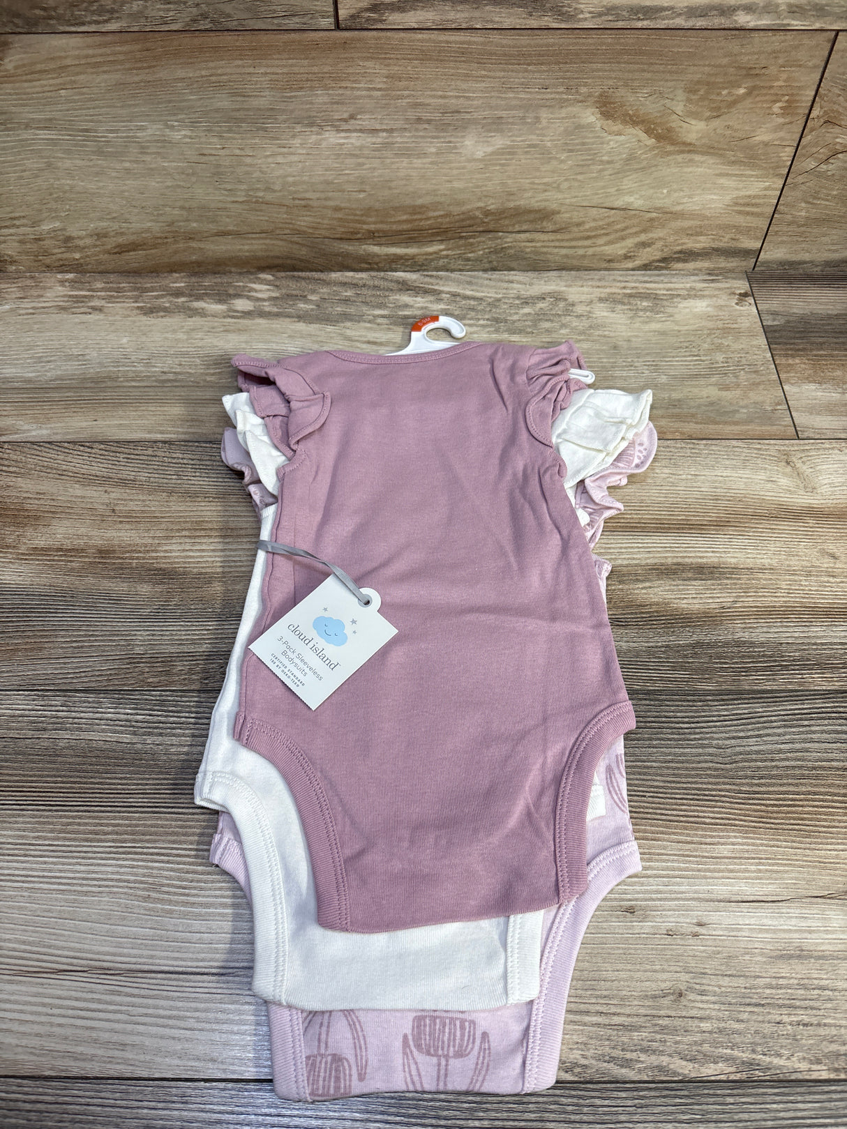 NEW Cloud Island 3pk Sleeveless Bodysuits Pink sz 6-9m