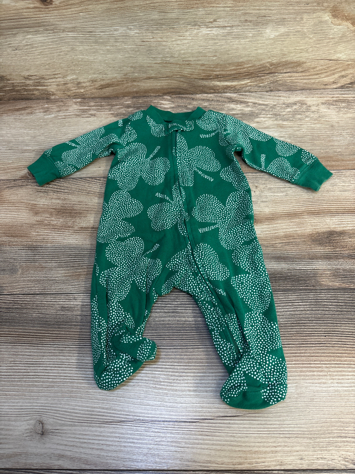 Carter's Shamrock Sleeper Green sz 3m