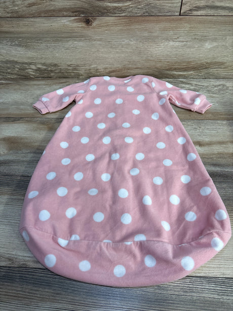 Carter's Polka Dot Fleece Sleep Sack Pink sz 0-3m - Me n Mommy To Be