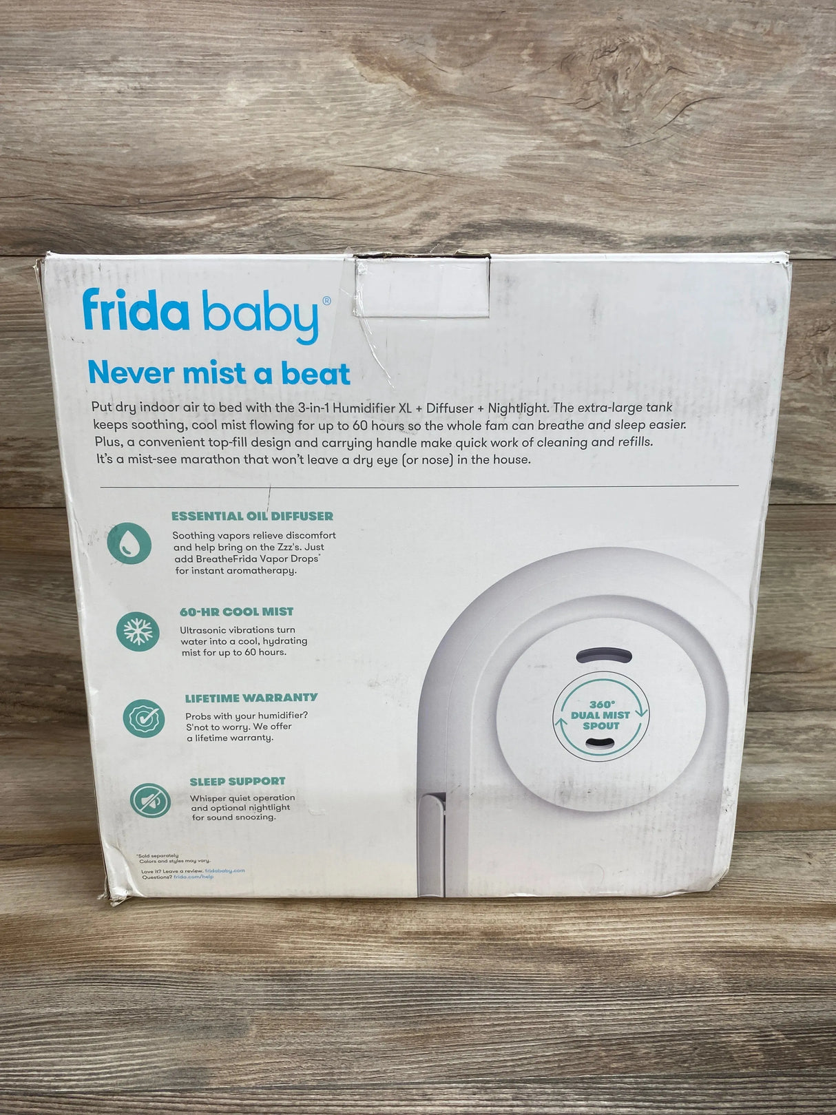 NEW Frida Baby 3-in-1 Humidifier Diffuser Nightlight XL