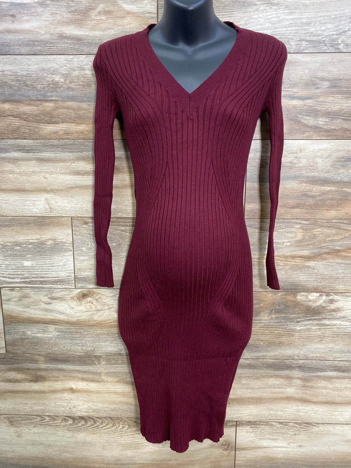 Juniper Ln Maternity Sweater Dress Burgundy sz Medium - Me n Mommy To Be