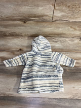 Hudson Baby Plush Pattern Robe Cream sz 0-9m