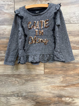 DKNY Cute In Dkny Peplum Sweatshirt Grey sz 5T