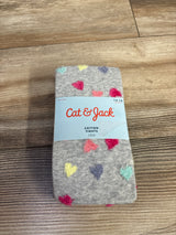NEW Cat & Jack Cotton Tights 1pr Grey sz 12-14T