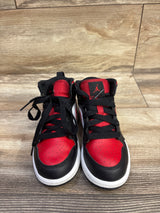Air Jordan 1 Mid PS 'Black Fire Red' Sneakers sz 11c