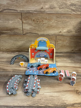 Tooky Toy Wooden Felt Racing Track Set 25pc