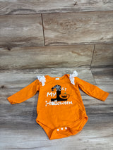 My 1st Halloween Long Sleeve Bodysuit Orange sz 9-12m