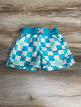 Cat & Jack Checkered Swim Trunks Blue sz 12m