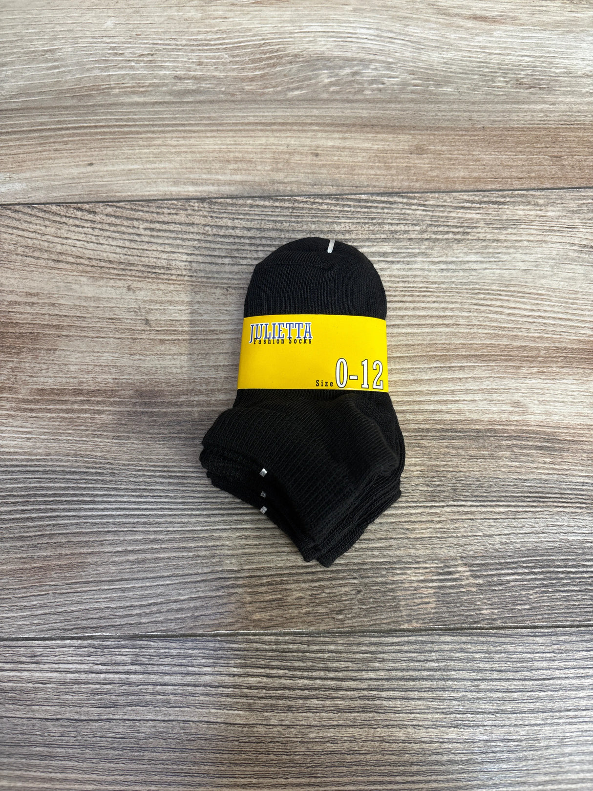 NEW Julietta 3pk Solid Socks Black sz 0-12