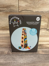 Manhattan Toys Wooden Enchanted Forest Stacking Blocks 12pc