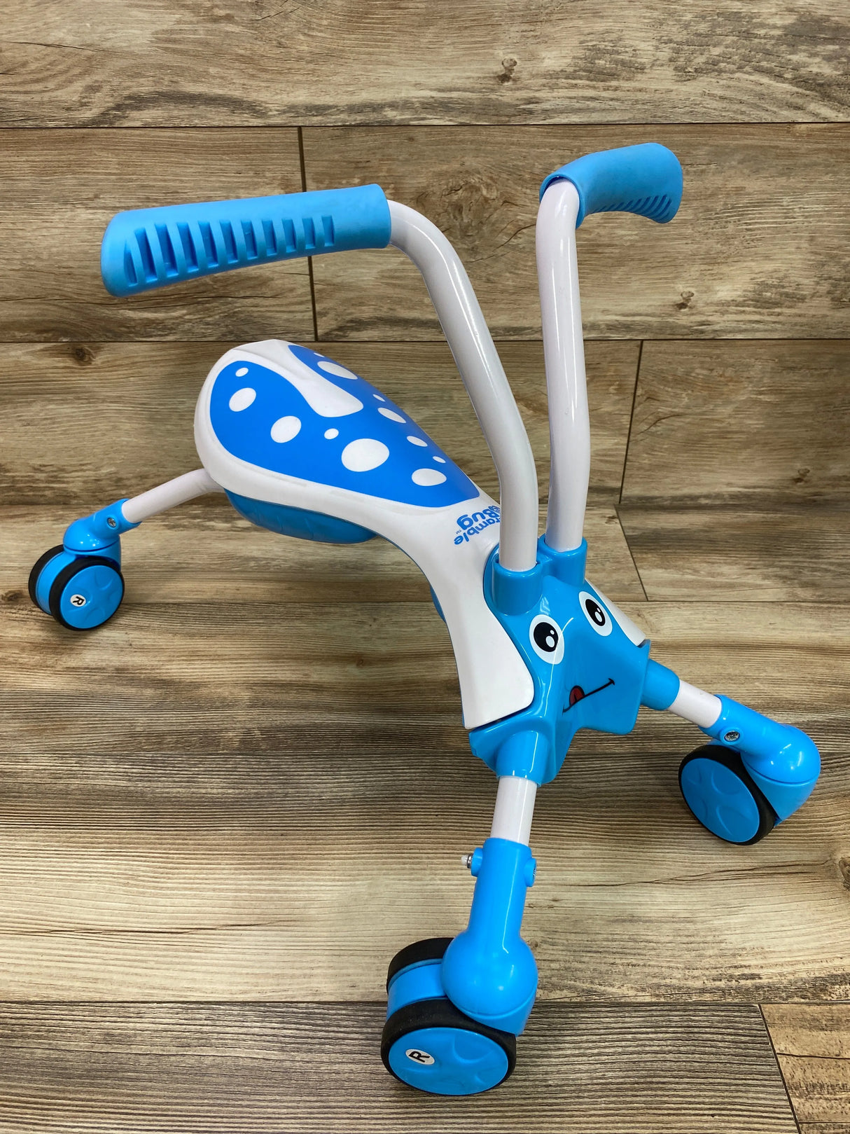 Scramblebug Tide 4 Wheel Balance Bike Blue