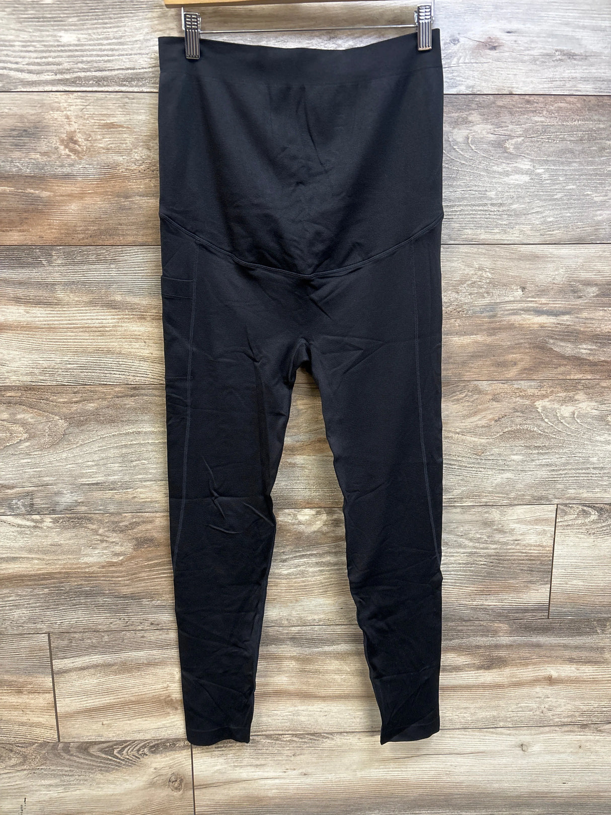Time and Tru Maternity Over Belly Active Leggings Black sz Medium