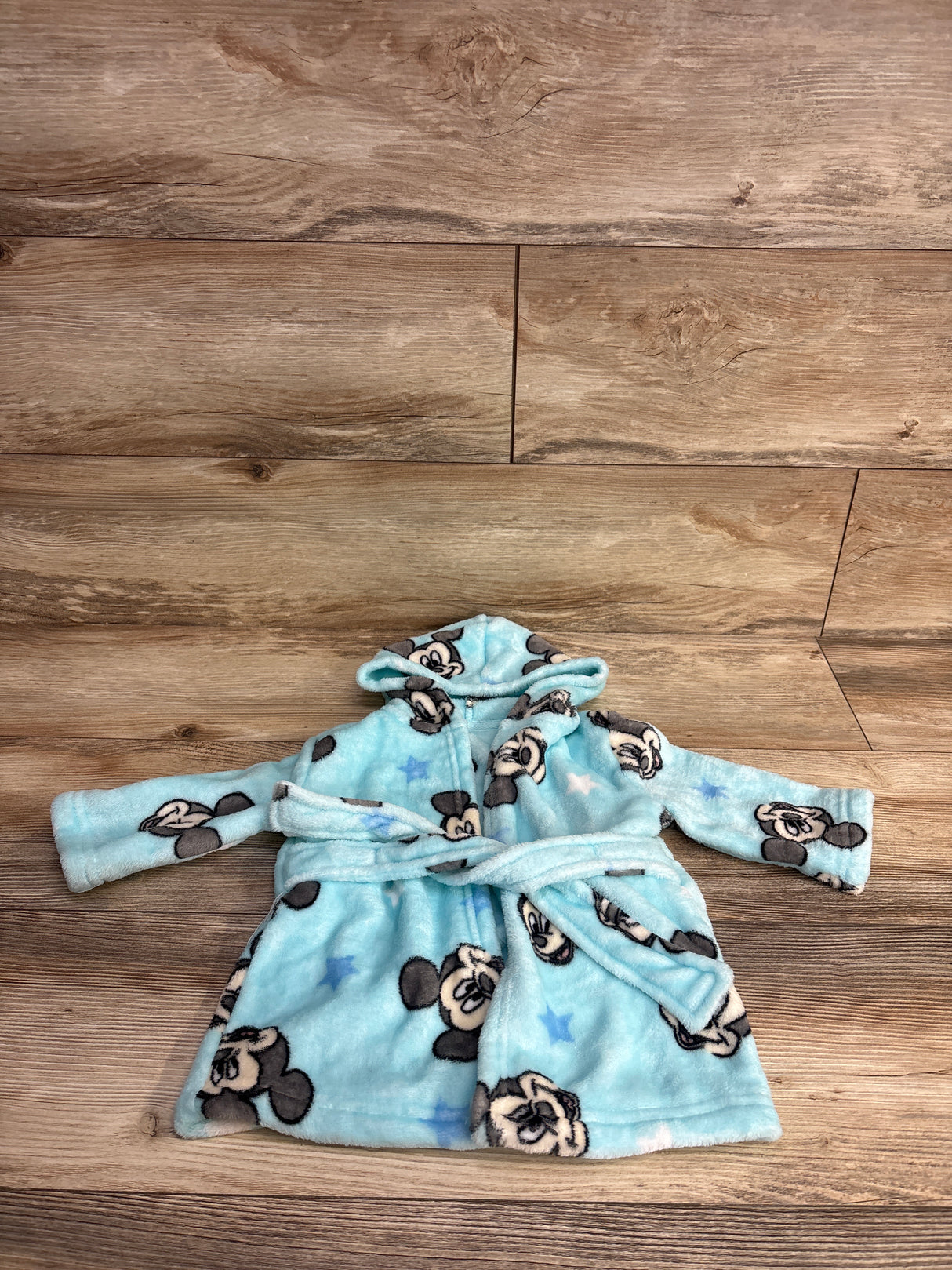 Disney Baby Mickey Mouse Bath Robe Blue sz 0-12m