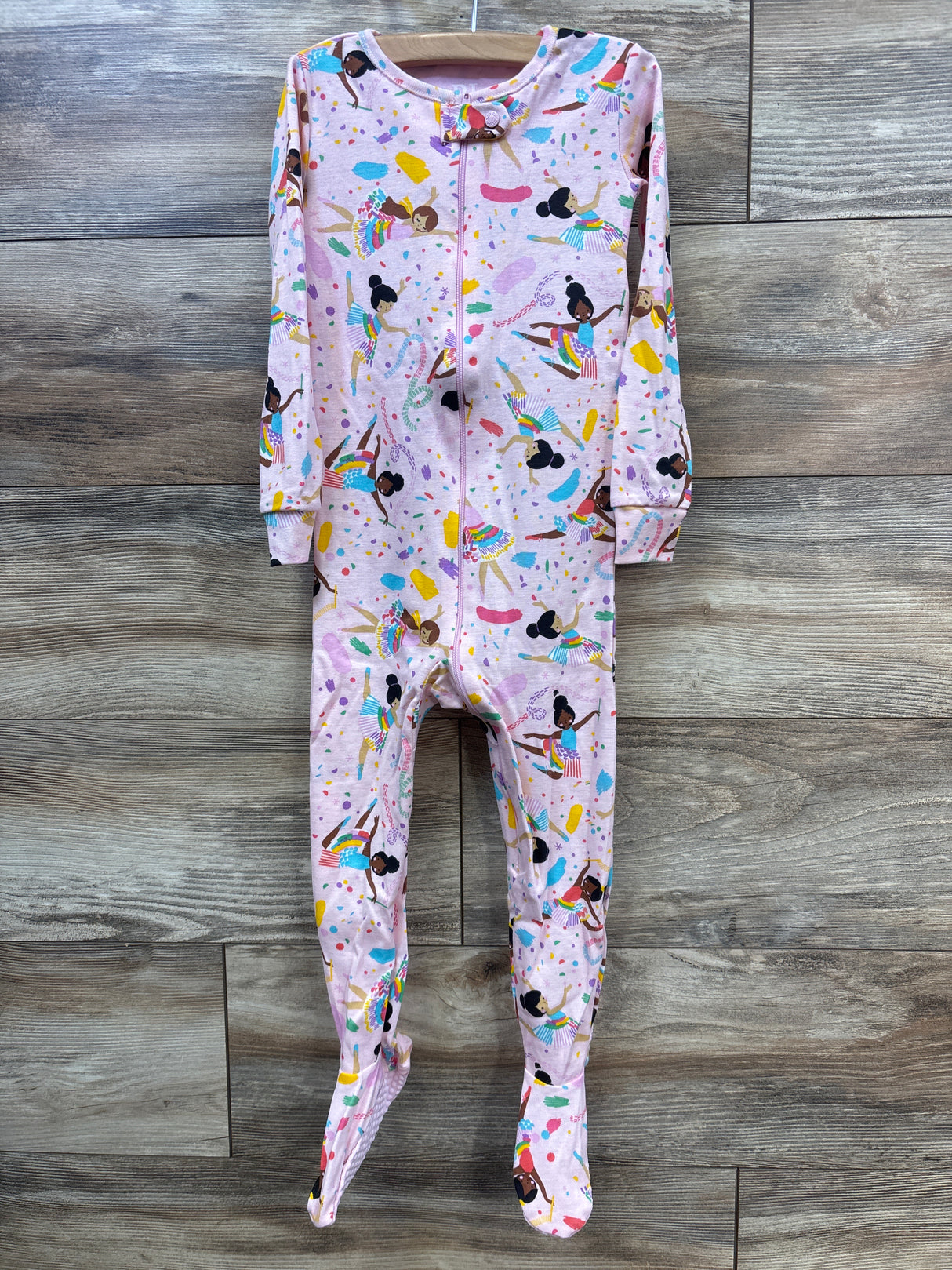Children's Place Ballerina Footed Sleeper Pink sz 2T